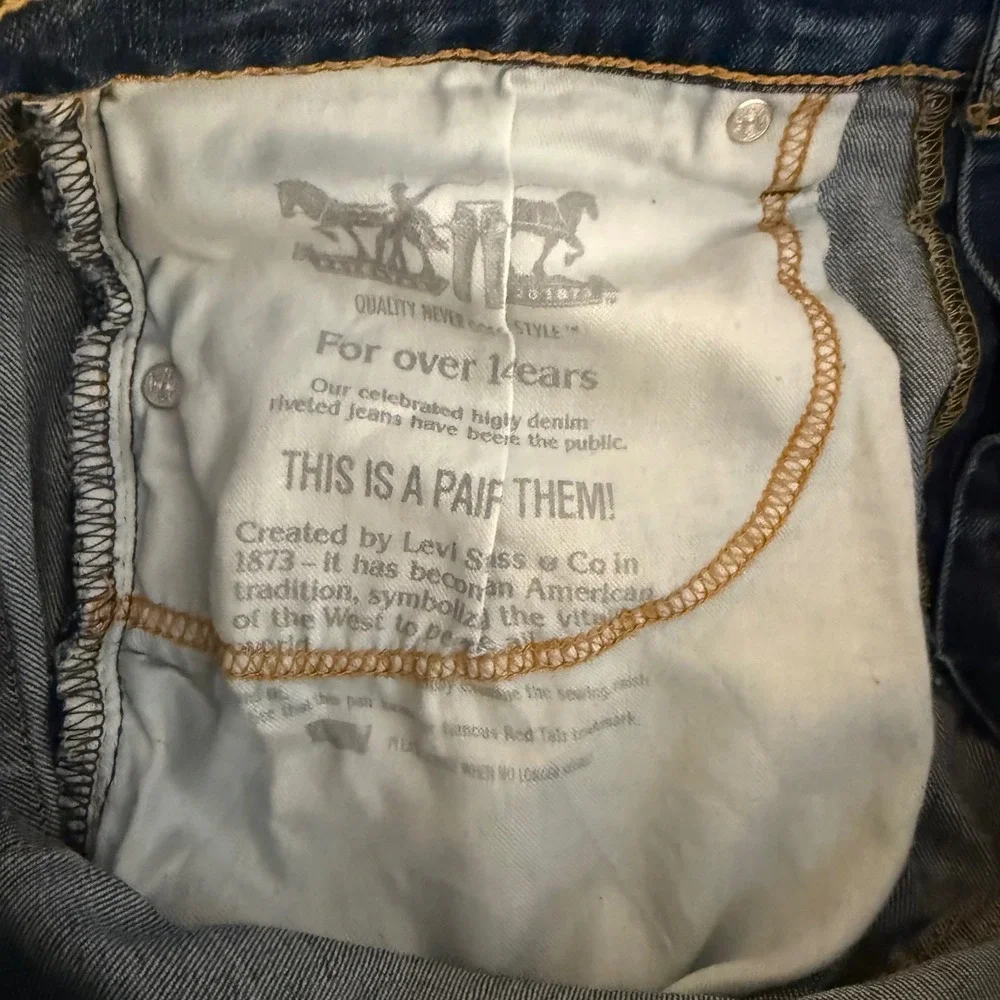 Levi‎ Strauss Co 502 Jeans Mens Blue Regular Fit Stretch Denim Waist 32